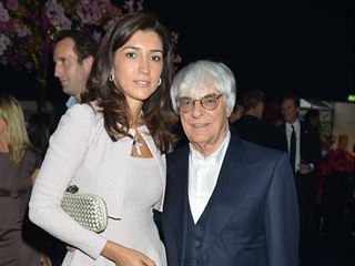 Fabiana Flosiová a Bernie Ecclestone (Londýn, 4. července 2012)
