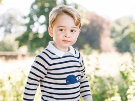 Princ George jako čerstvě tříletý (22. července 2016)