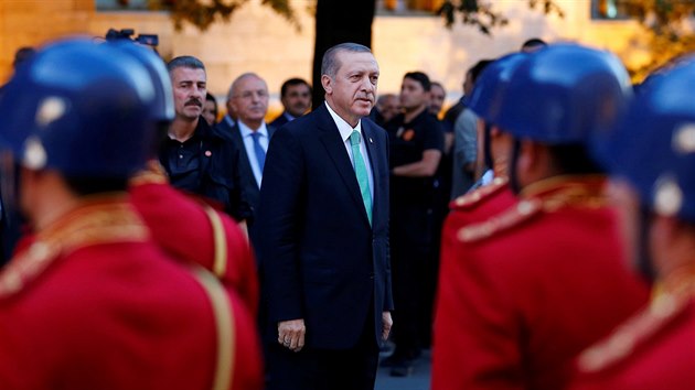 Tureck prezident Recep Tayyip Erdogan v Ankae. (22. ervence 2016)