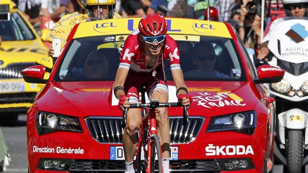 Ilnur Zakarin pijd do cle sedmnct etapy na prvnm mst.