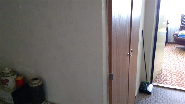 Pohled z pedsn do jednoho z pokoj