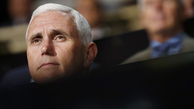 Kandidt na viceprezidenta Mike Pence na republiknskm konventu (20. ervence 2016).