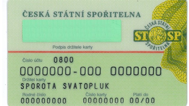 Jedna z prvních platebních karet v Československu. Zajímavé je, že na ní bylo uvedeno celé číslo účtu i rodné číslo držitele.