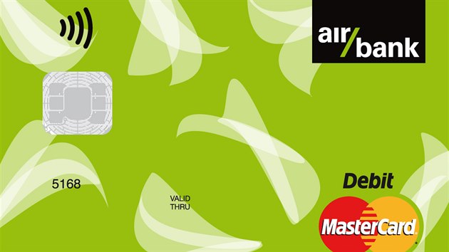 Platební karta Air Bank s motivem lístků