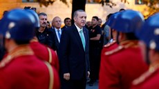 Turecký prezident Recep Tayyip Erdogan v Ankae. (22. ervence 2016)