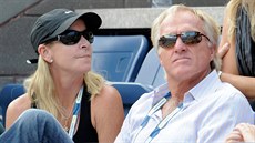 Tenistka Chris Evertová s dnes ji bývalým manelem lyaem Andym Millem