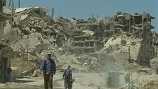 Jako z katastrofického filmu. Ze syrského Homsu zbyly ruiny.