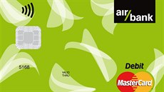 Platební karta Air Bank s motivem lístk