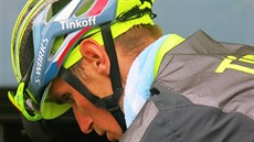 Vyčerpaný a zklamaný Roman Kreuziger za cílem 19. etapy Tour de France