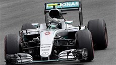 Nico Rosberg během tréninku na Velkou cenu Německa formule 1
