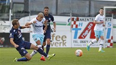 Momentka z p�ípravného utkání Slovácka proti anglickému West Hamu United.