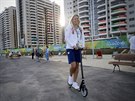 Tenistka Andrea Hlaváková v olympijské vesnici v Riu