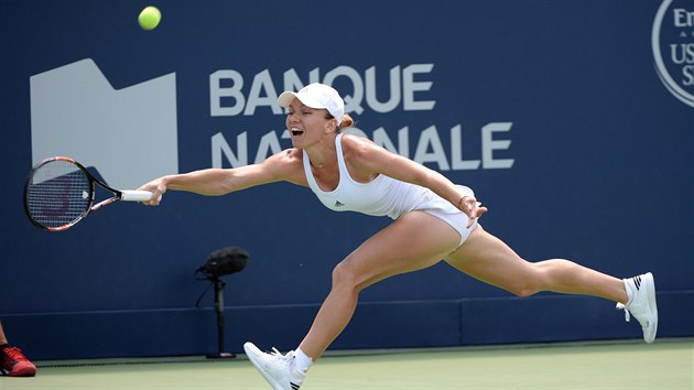 Simona Halepov ve finle turnaje v Montrealu.