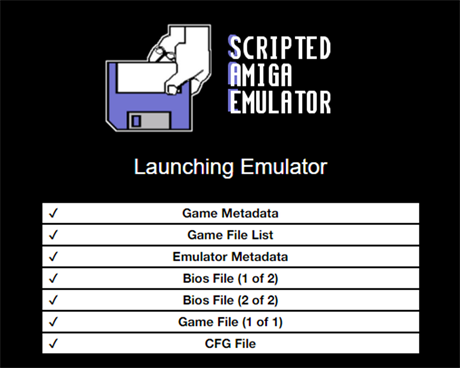 Emulátor Amiga na stránkách Internet Archive