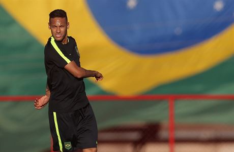 Brazilský kapitán Neymar se pipravuje na olympijský turnaj.