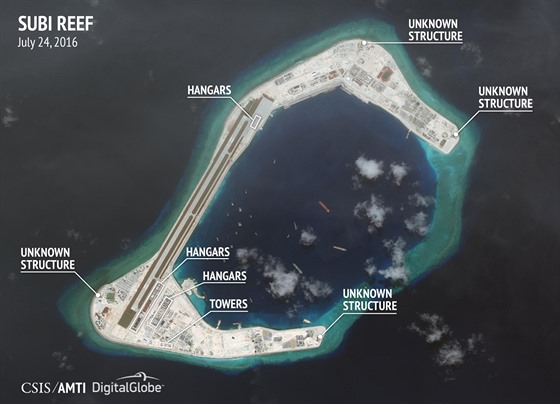 Satelitní snímek ostrvku Subi z 3. ervna letoního roku.