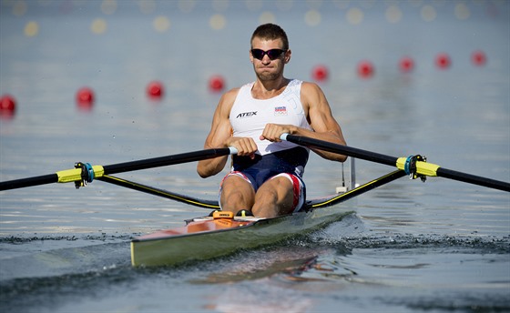 JASNÉ VÍTZSTVÍ. Skifa Ondej Synek v rozjíce na olympijských hrách v Riu....