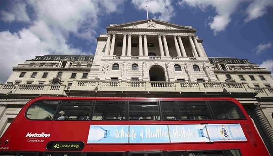 Britská centrální banka Bank of England v Londýně