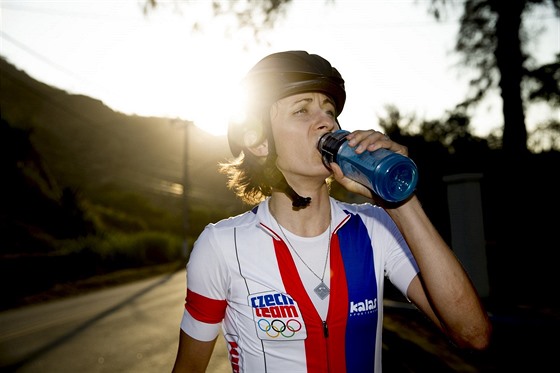 Martina Sáblíková pi tréninku v Riu de Janeiro.