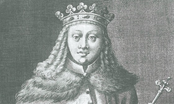 Fiktivní portrét krále Václava III., který byl zřejmě střední postavy a údajně...