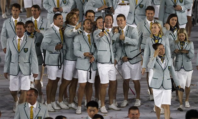 Austrlie na zahajovacm ceremonilu olympidy (Rio de Janeiro, 5. srpna 2016)