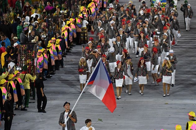 esk republika na zahajovacm ceremonilu olympidy (Rio de Janeiro, 5. srpna...