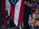 Donald Trump na pedvolebním mítinku v Ohiu (27. ervence 2016)