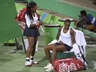 KONÍME. Sestry Serena (vlevo) a Venus Williamsovy v Riu zlato z Londýna...