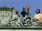 Poslední rumunský král Michael a jeho ena Anna v roce 2001.