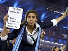 Argentinská sportovkyn posílá vzkaz pi zahájení olympijských her v Riu de...