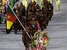 Zajímav byla na zahájení olympijských her obleena výprava Kamerunu.