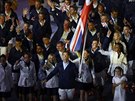 Skotský tenista Andy Murray je vlajkonoem britské výpravy na olympijských...