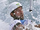 Kanoista Vítzslav Gebas vybojoval ve finále olympijského závodu ve vodním...