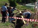Bhem výkopových prací na stavební parcele v obci Brandýsek nael o víkendu...