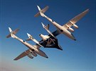 Stroj od Virgin Galactic s oznaením Virgin Space Ship Enterprise pi letových...