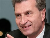 Německý eurokomisař pro digitální ekonomiku a společnost Günther Oettinger