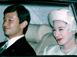 Fotografie ze svatby Naruhita a Masako v roce 1993