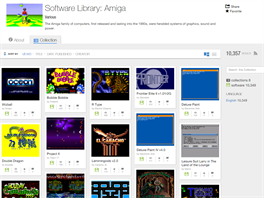 Sbrka aplikac a her pro potae Amiga na Internet Archive