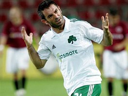 Sparta - Panathinaikos: Karagounis se raduje z glu - Karagounis se raduje z...