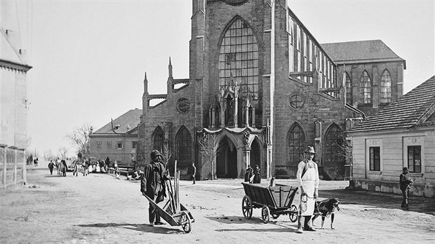 Katedrlu v Sedlci u Kutn Hory vyfotografoval Frantiek Krtk kolem roku 1888.