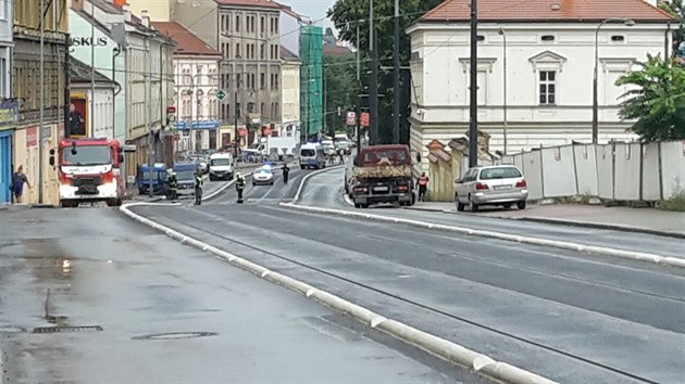 Pekopnut plynovodu v Sokolovsk (5.8.2016).