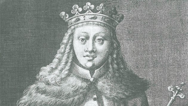 Fiktivní portrét krále Václava III., který byl zejm stední postavy a údajn...