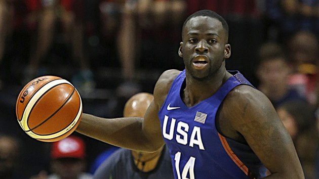 Americk basketbalista Draymond Green v utkn s Nigri.