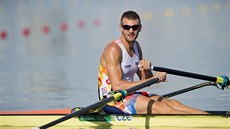 Skifa Ondej Synek v rozjíce na olympijských hrách v Riu. (6. srpna 2016)