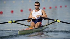 JASNÉ VÍTĚZSTVÍ. Skifař Ondřej Synek v rozjížďce na olympijských hrách v Riu....