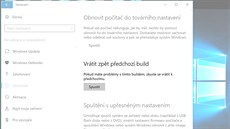 Data m��ete zachránit navrácením se na p�edchozí sestavení systému