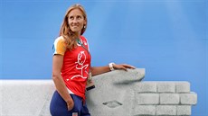 ZATÍM JE POHODA. Veslaka Mirka Knapková-Topinková ped zaátkem olympijských...