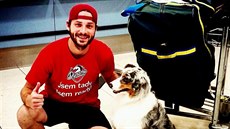 Pardubický hokejista Justin Hodgman na svého psa Brodyho nedá dopustit. „Je...