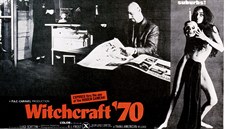 Plakát na film Witchcraft 70, ve kterém si LaVey zahrál a pedvedl nkolik...