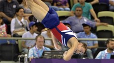 David Jessen se připravuje na gymnastické závody v Riu.